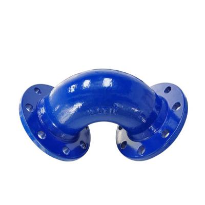 China PN25 Ductile Iron Pipe Fittings Double Flanged Bend 90/45 Degree en venta