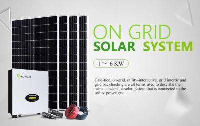 China 5kw Grid Tied Solar System , 240V All In One residential solar panels for sale