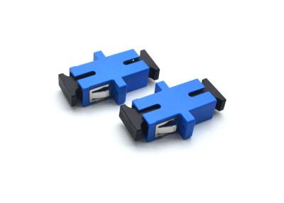China Simplex ST Fiber Optic Adapter Blue SM / MM Single Mode With High Return Loss for sale