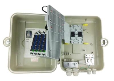 China FTTH Fiber Optic Distribution Box 32 Ports SMC Material Cable Termination Box for sale