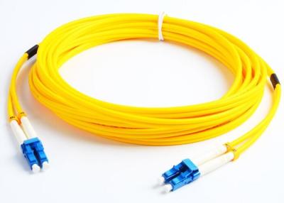 China 2 Core Single Mode Fiber Optic Cable 3M G652D 9 / 125um Fiber Jumper Cables for sale