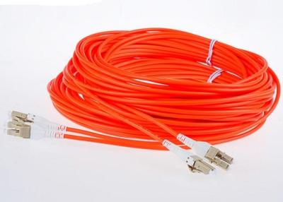 Cina Rivestimento LC di LSZH - la toppa a fibra ottica di LC cabla il cavo a fibre ottiche duplex 50/125 di millimetro G652D in vendita