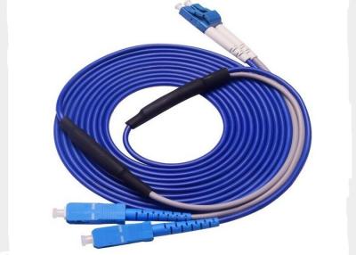 China SC / UPC - LC / UPC Fiber Optic Patch Cord 3M SM Fiber Optic Duplex Cable For FTTH for sale