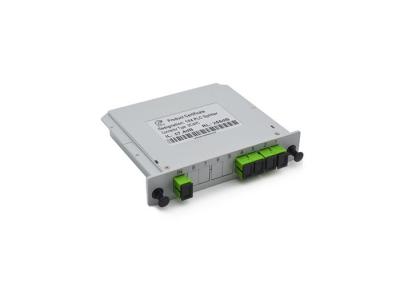 중국 SCAPC 광섬유 PLC 쪼개는 도구 모듈 구조 1x4 PLC 쪼개는 도구 카세트 유형 판매용