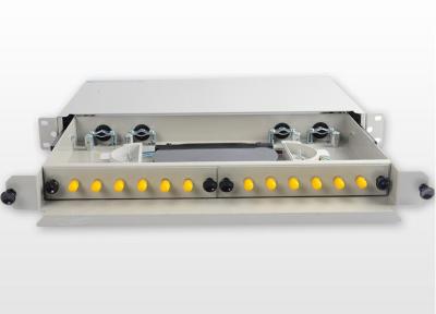 China ST / UPC Fiber Optic Cable Patch Panel , Drawer Type ODF Fiber Termination for sale