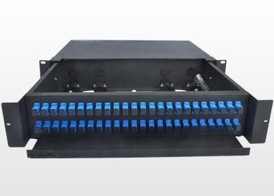 中国 タイプ2Uの繊維光学のパッチ盤耐久SCの光ファイバーの配線盤を滑らせます 販売のため