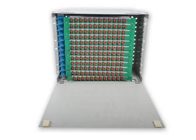 China Unidad de la distribución de la fibra óptica de 288 bases, el panel de remiendo de fibra con varios modos de funcionamiento de 144 puertos en venta