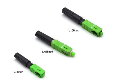 Chine Connecteur rapide optique de fibre de câble d'interface de FTTH pré - 50mm polis ont fait sur place à vendre