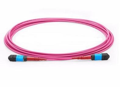China OM1 OM2 MPO Trunk Cable , MTP - MPO Fiber Connector For LAN Network for sale