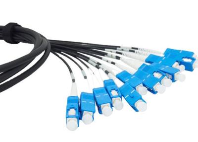 Chine Câble optique imperméable de sortance des fibres MPO du pullover ODVA MPO-SC FTTA 12 de la fibre IP68 à vendre