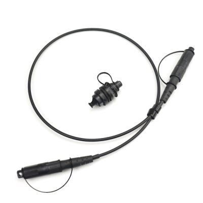 China round FTTH Pre Connectorized Cable With Waterproof Adapter Connector for sale