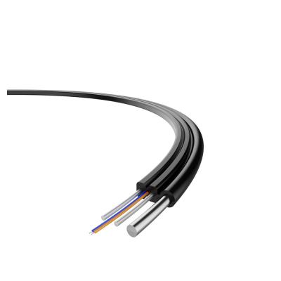 China 1-12 Core GJYXCH FTTH Drop Cable Self-Supported Flat Drop Cable With LSZH Jacket for sale