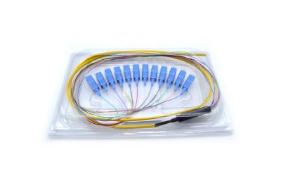 Chine Longueur optique de coutume de câbles de pullover de fibre de noyau de corde/tresse 12 de correction de SM de Sc FC LC à vendre