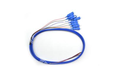 Chine SM 9/125 de SC/APC 8 corde de correction optique de tresse du tresse CATV de faisceau de fibres du noyau 1M à vendre