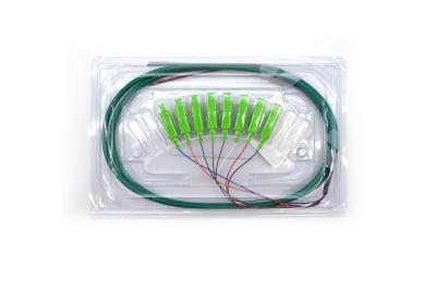 China High Return Loss Optical Fiber Pigtail 8 Cores SC SM Patch Cord Fan-Out Pigtail for sale
