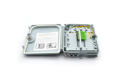 China FTTH 12 Core Fiber Optic Termination Box ABS 1*12 Distribution HIKINGBOX for sale