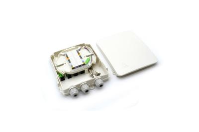 China Caja de distribución gris al aire libre de la fibra óptica de 8 corazones con el divisor del PLC 1*8 en venta