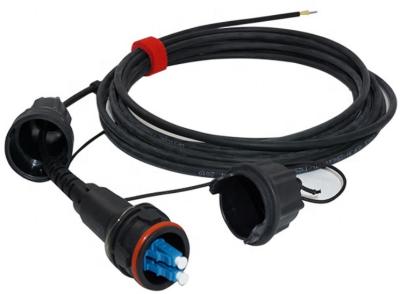 China Conector redondo LC DX de Fullas del puente de la fibra del cordón de remiendo del cable de fribra óptica IP67 en venta