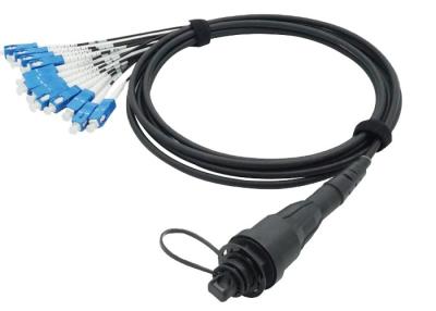 China Cable impermeable del desbloqueo de las fibras del cordón de remiendo del IP 68 ODVA MPO-SC FTTA 12 en venta