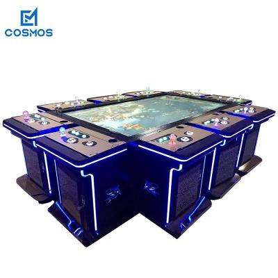 China 98 Inch 10 Players Fish Game Machine Coin Pusher Multi Language for sale
