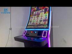 Bent Screen Slot Game Machine 110V Slot Gambling Machine With Bill Acceptor