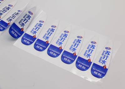 China Custom Product Label Stickers , Transparent PVC Self Adhesive Vinyl Product Labels for sale
