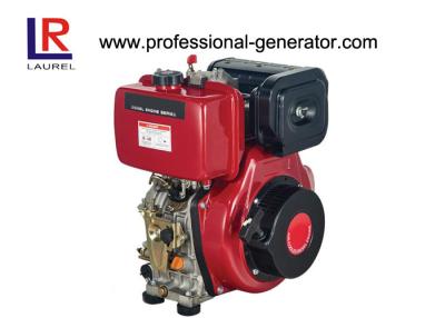China Single Cylinder 4 Stroke Air - cooled 7.4kw 10HP Industrial Diesel Engines with Recoil Electric Start for sale
