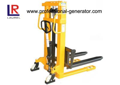 China Manual Warehouse Material Handling Equipment Double Mast Structure Hydraulic Hand Stacker for sale