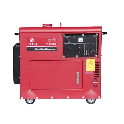 Cina 5.6KVA 5kva generatore diesel silenzioso set di casa portatile raffreddato ad aria in vendita