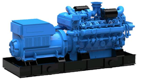 Quality YC12VCG-1000N5HC 1000kw YuChai Natural Gas Generator Set Engine for sale
