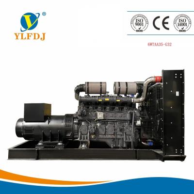 中国 6WTAA35-G311 SDEC ディーゼル発電機 1250kva 1500/1800rpm 1000KW 販売のため