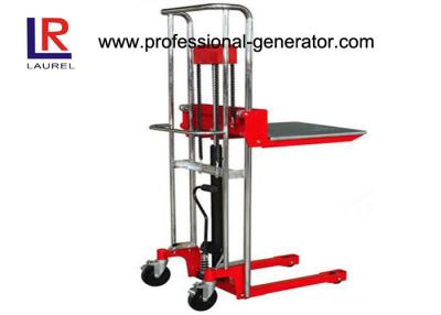 China Warehouse Transport Equipment High Lift Hand Mini Stacker With Standard Platform for sale