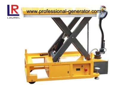 China Mobile Electric Hydraulic Scissor Lift Table For Carrying Cargo / Feeding Platform for sale