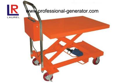 China Heavy Duty Hydraulic Mini Scissor Small Electric Lift Table 860MM Lift Height for sale