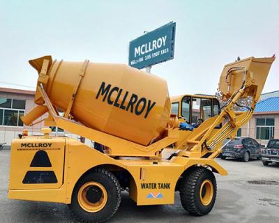 China Articulated Steering 2800rpm 3.5cbm Mobile Concrete Mixer Truck for sale