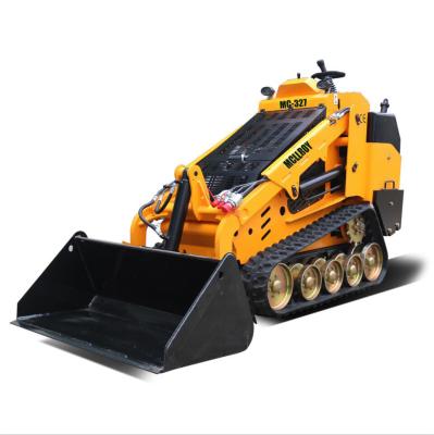 China Yellow 30HP Diesel Engine 0.15m3 Mini Skid Loader for sale