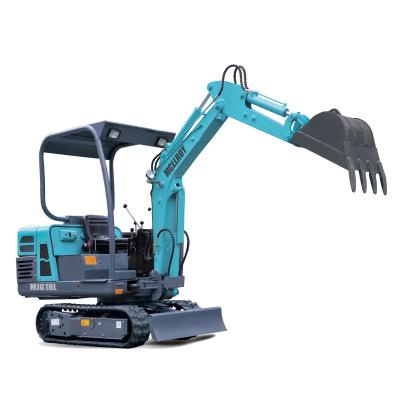 China 2km/H 19kw 1600kg Mini Hydraulic System Excavator for sale