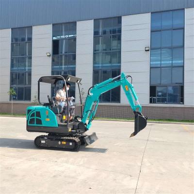 China Landscaping 20Mpa 9.6KN 1.6T 0.04m3 Mini Wheel Excavator for sale