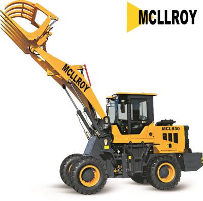 China Compact Articulated Wheel Loader MCL930 ZL930 Yunnei490 42kw Engine Power Mini Wheel Loader for sale