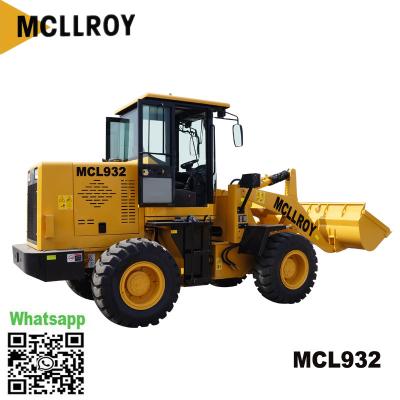 China Hydraulic ZL932 Mini Front End Wheel Loader Supercharged 58kw 2400rpm for sale