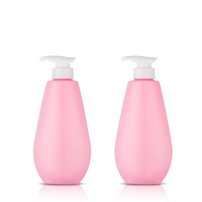 China Pink Liquid Soap Dispenser Bottle 520ml Eco Packaging For Hand Wash for sale