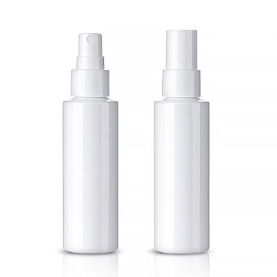 China White Cylindrical Plastic Bottles 120ml 4OZ Cosmetic Packaging Bottles For Toning for sale