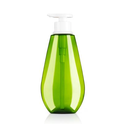 China OEM ODM Liquid Soap Bottles 520ML Unique Shape PCR PET Bottles With Lotion Pump for sale