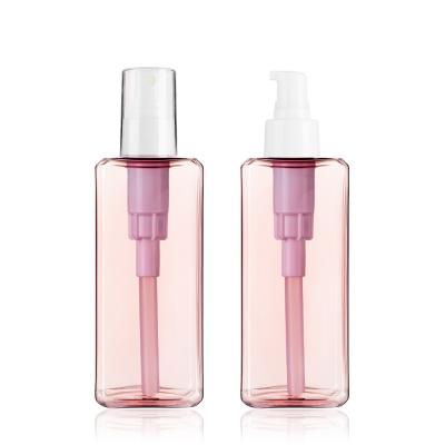 China 100ML Pink Reusable Lotion Dispenser Bottles Free Sample Available for sale