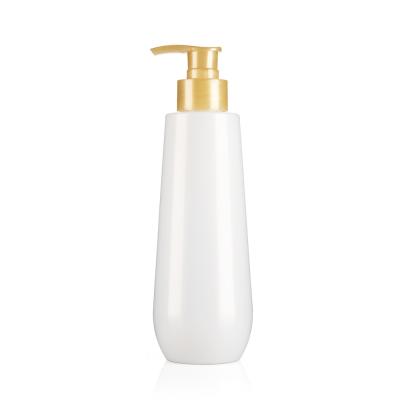 China Pearl White 200ml Lotion Pump Bottle For Personal Care Liquid for sale