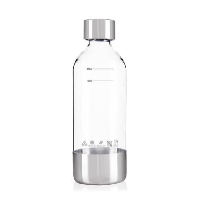 China Botella de agua espumosa sin BPA 1L Botella de plástico PET PEN para hacer soda en venta