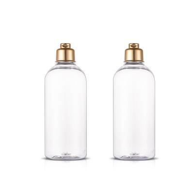 China Recyclable 10 OZ Boston Round PET Plastic Bottle Cosmetic For Body Lotion for sale