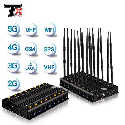 China 16 Way WiFi Signal Jammer Radius 5 - 40 Meter For Police Forces / Military for sale