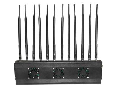 China Tischplatten-12 Störsender des Kanal-Signal-Störsender-5g für das Stauen Handy 2345G WiFi GPS G/M VON VHF-UHF Lojack zu verkaufen