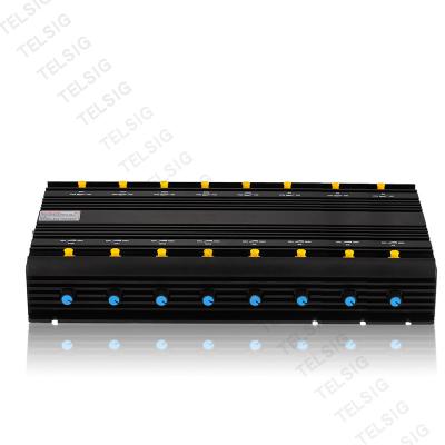 China Customized Portable WIFI Signal Jammer For 2G / 3G / 4G / 5G Black Color for sale